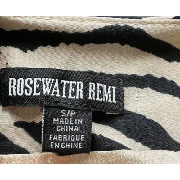 Rosewater Remi Zebra Print Ruched Mini Skirt Size S - Picture 4 of 7